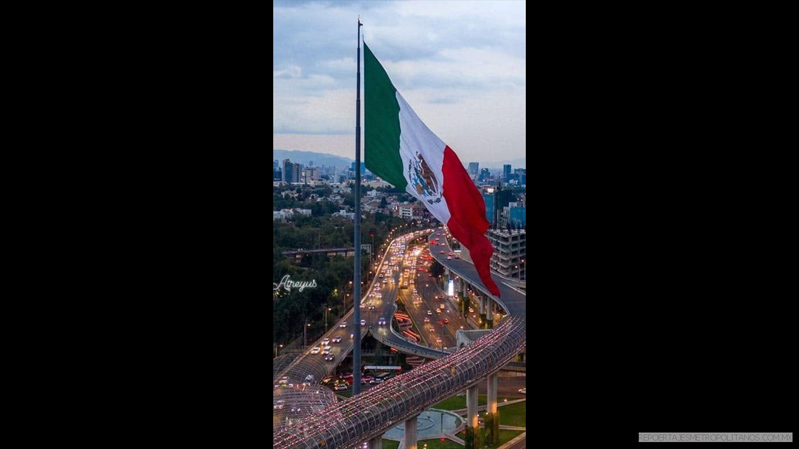 LA BANDERA TRICOLOR SE VIO 