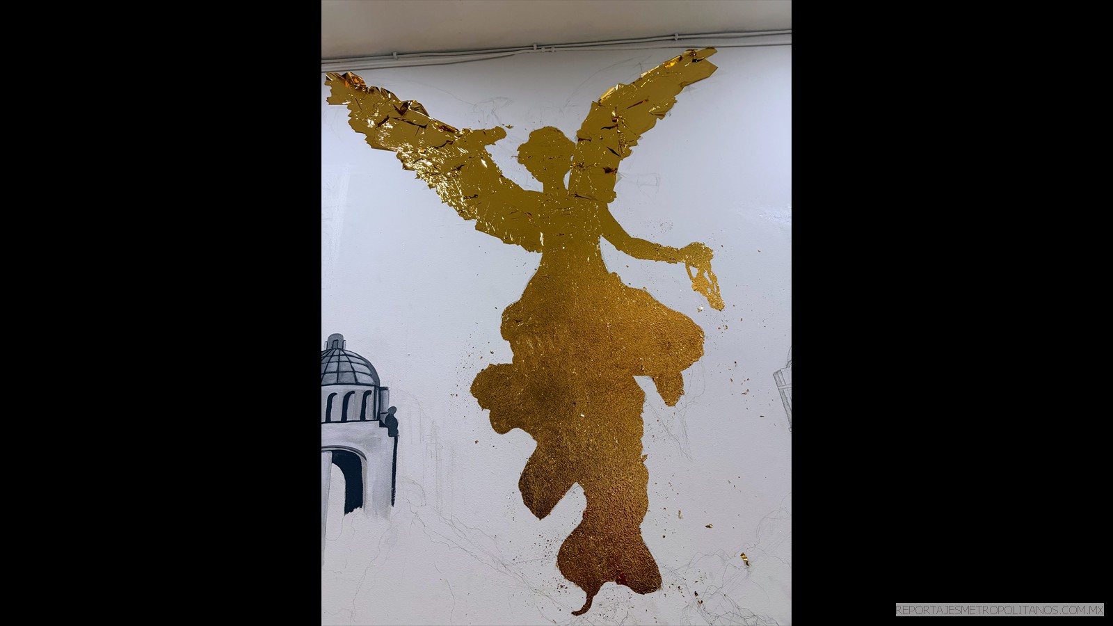 LA HOJA DE ORO SE DEJO SECAR VARIOS DIAS EN EL ANGEL