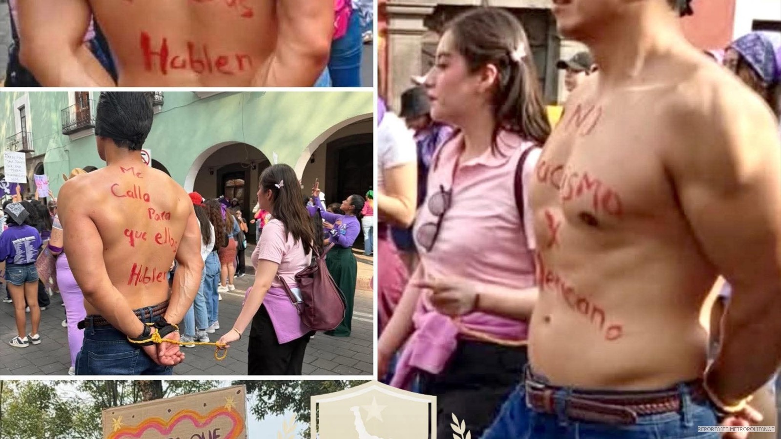 EN TAMAULIPAS UN JOVEN SE UNE A LA PROTESTA